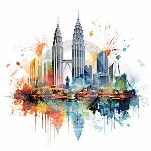 Contrasting Beauty of Kuala Lumpur: Petronas Twin Towers, Street Art, and Bustling Markets