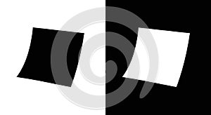 Contrasting Black and White Paper Sheets Duality