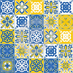 Contrasting pattern for decorative ceramic tiles, vector illustration for design