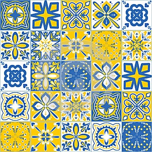 Contrasting pattern for decorative ceramic tiles vector illustration for design