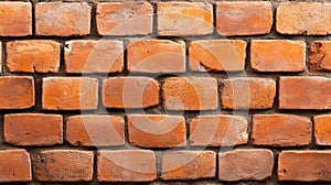 Contrasting texture, a single red brick on classic brick wall