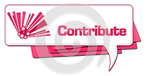 Contribute Pink Graphic Comment Symbol