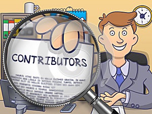 Contributors through Magnifier. Doodle Design.