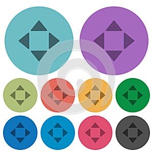 Control arrows color flat icons