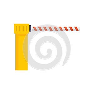 Control barrier icon flat isolated vector