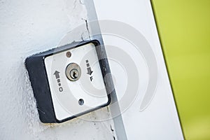 Control box of an electric awning