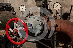 Control center in the boiler room