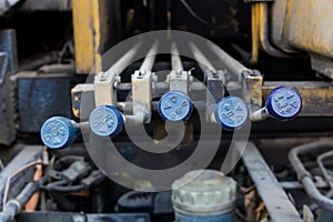 Control crane, The Lever hydraulic control crane