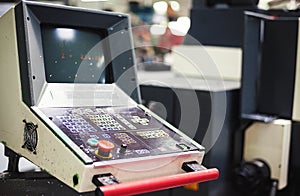 Control Desk of Industrial Machine