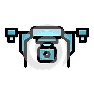 Control drone icon vector flat