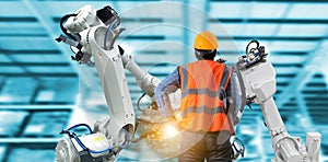 Control engineer Robotic arms industrial robots, factory automation machines