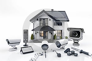 Control extensive wireless security systems with integrated cameras and voice-operated alarms for effective home IoT connectivity.