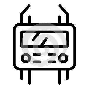 Control fuse box icon, outline style