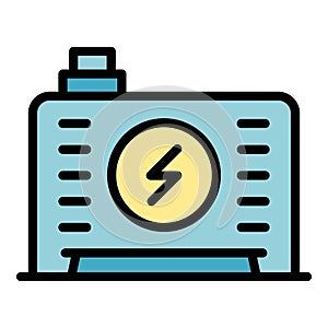 Control generator icon vector flat