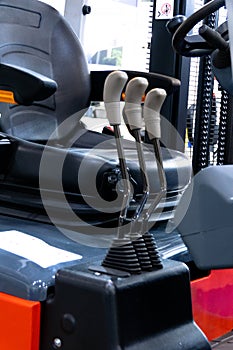 Control levers for a compact electric forklift