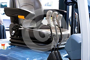 Control levers for a compact electric forklift