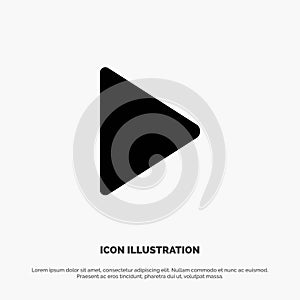 Control, Media, Play, Video solid Glyph Icon vector