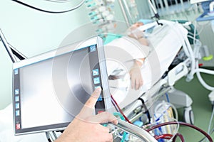 Control of modern medical device in hospital ward