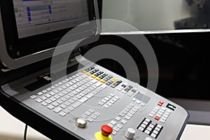 Control panel of 5-axis CNC machining center