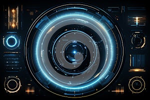 control panel, AI generated