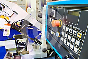 Control panel automatic band saw
