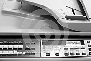 Control panel of big copier