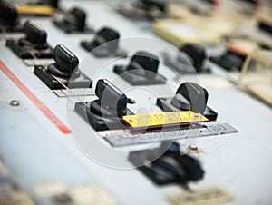 Control panel at Chernobyl Nuclear Power Plant