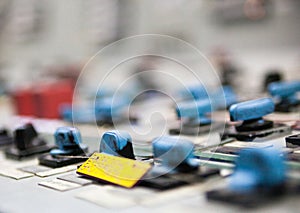 Control panel at Chernobyl Nuclear Power Plant