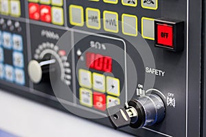 Control panel closeup