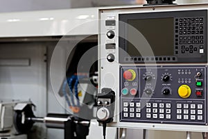 Control panel of CNC cylindrical grinding machine