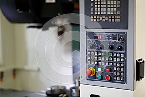 Control panel of CNC milling machining center