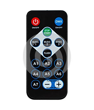 control panel for consumer electronics, on white background in insulation