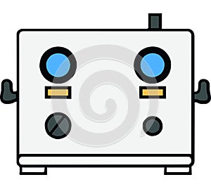 Control Panel Device with Knobs and Indicators