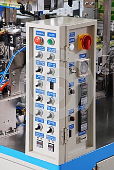 Control panel of an electrical switchgear cabinet