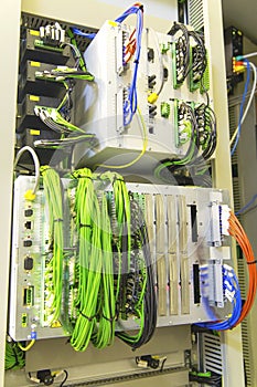 Control panel with electronic devices