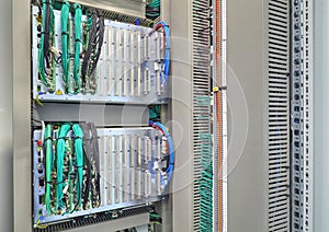 Control panel with electronic devices