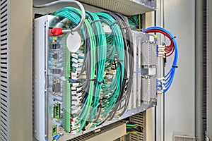 Control panel with electronic devices