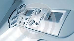 Control panel of gas boiler