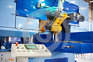 Control panel of hydraulic horizontal marker saw