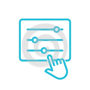 Control panel icon. Isolated on white background.