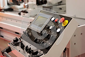 Control panel of industrial metalworking machine