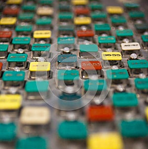 Control panel of the industrial plant