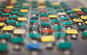 Control panel of the industrial plant