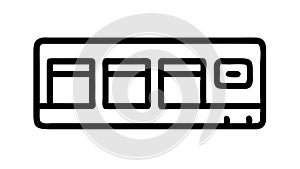 Control panel interface button design icon , vector design Generative AI
