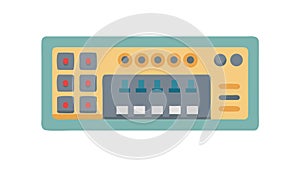 Control Panel Keyboard, Data Input Interface, vector design Generative AI