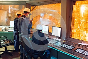 Control panel. Plant for the production of steel.