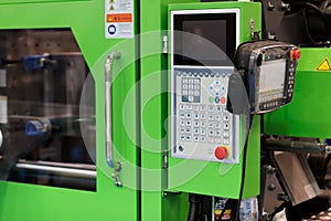 control panel of plastic injection molding machine