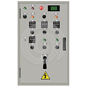 Control Panel. Production control panel and control of computer devices. Touchpad. Vector graphics