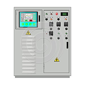 Control Panel. Production control panel and control of computer devices. Touchpad. Vector graphics