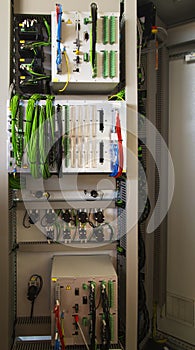 Control panel with relay protection devices